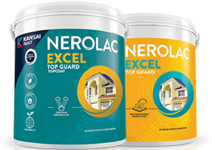 Nerolac Excel Top Guard Exterior Wall Paint, 20 ltr at best price in ...
